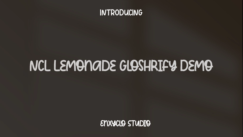 NCL Lemonade Gloshrify Demo Font Sample Images  1