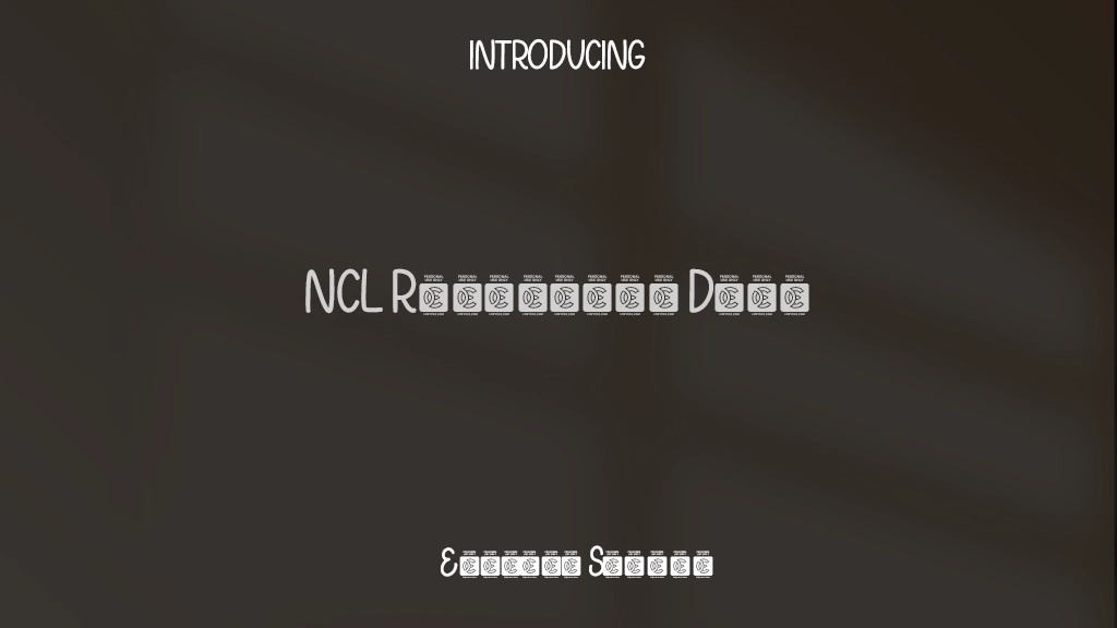 NCL Ricadelho Demo Font Sample Images  1