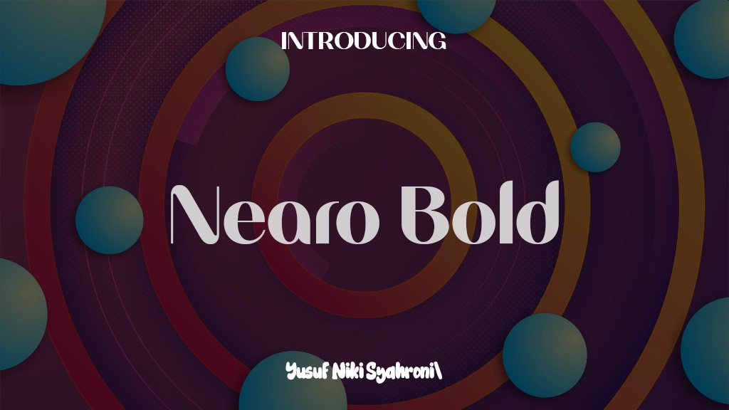 Nearo Bold Font Sample Images  1