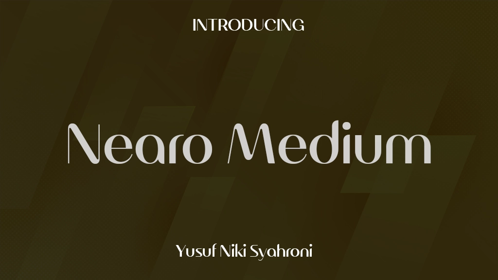 Nearo Medium Font Sample Images  1