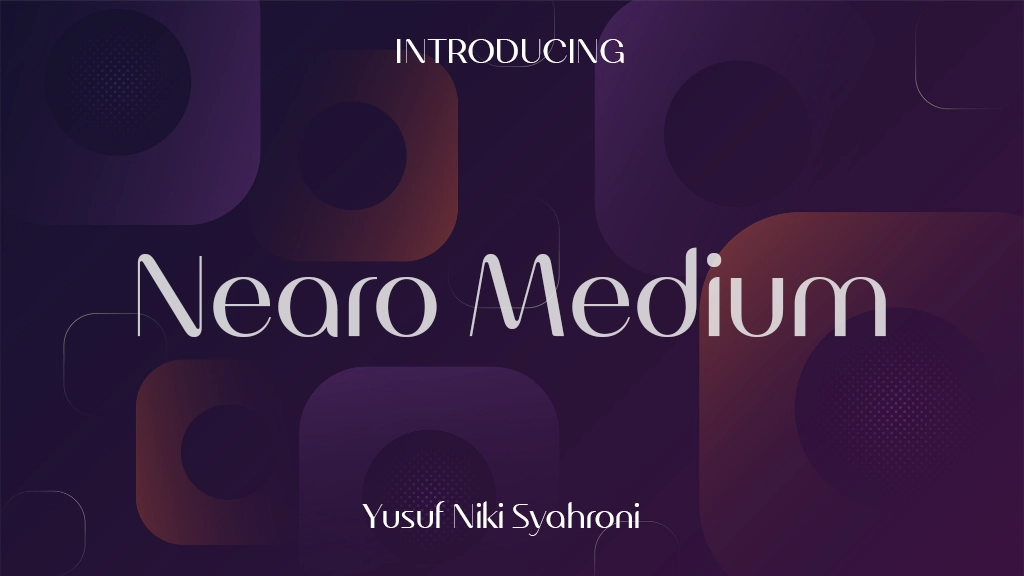 Nearo Regular Font Sample Images  1