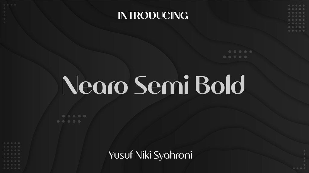 Nearo Semi Bold Font Sample Images  1