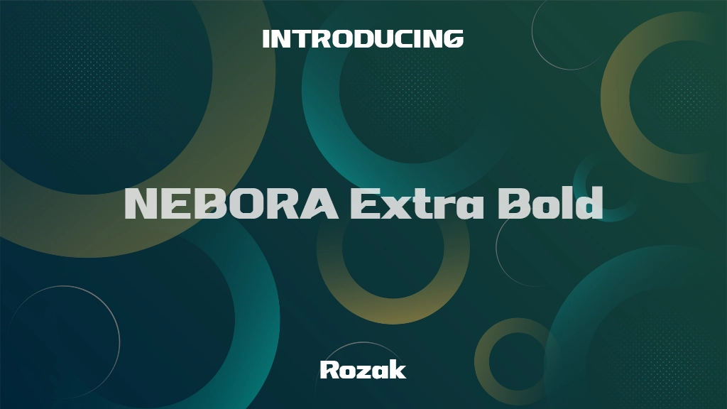 NEBORA Extra Bold 글꼴 샘플 이미지  1