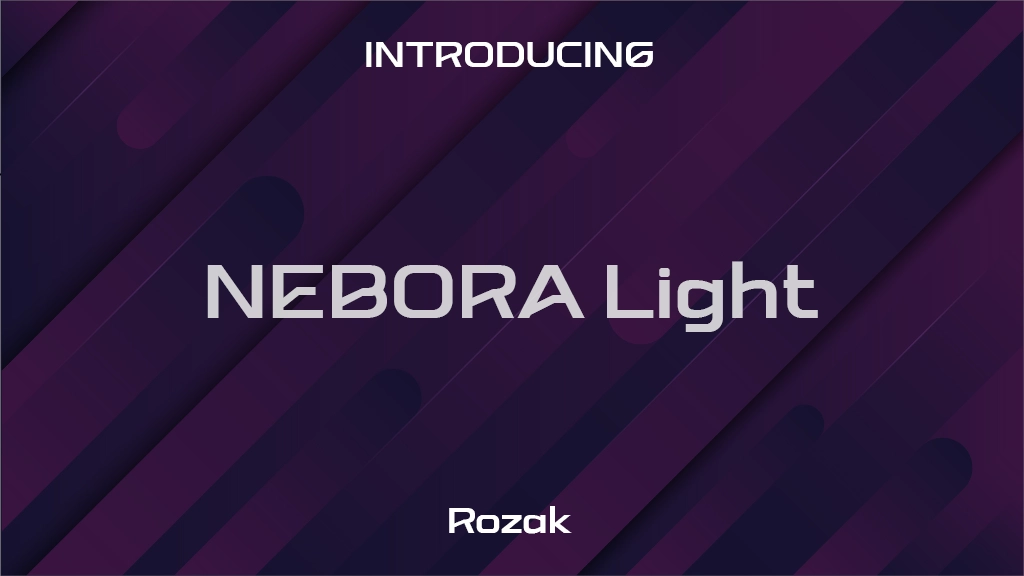 NEBORA Light Immagini di esempio dei caratteri  1