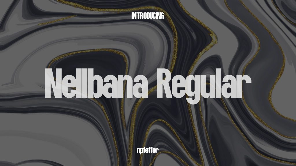 Nellbana Regular Images d’exemples de polices  1