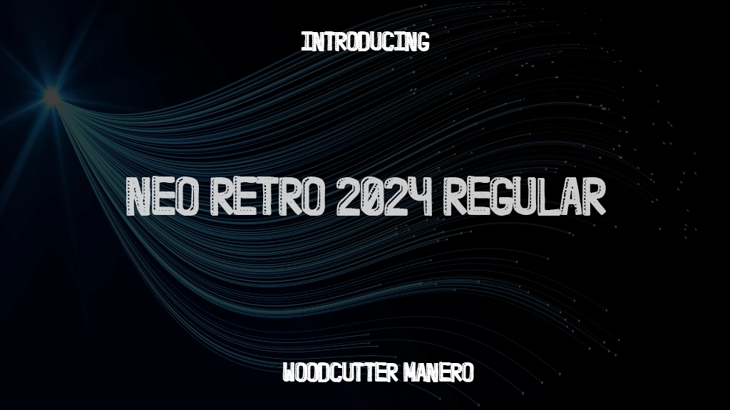 Neo Retro 2024 Regular 글꼴 샘플 이미지  1