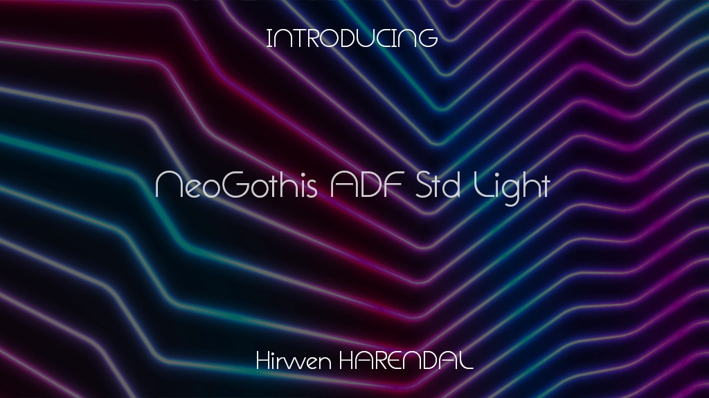 NeoGothis ADF Std Light Immagini di esempio dei caratteri  1