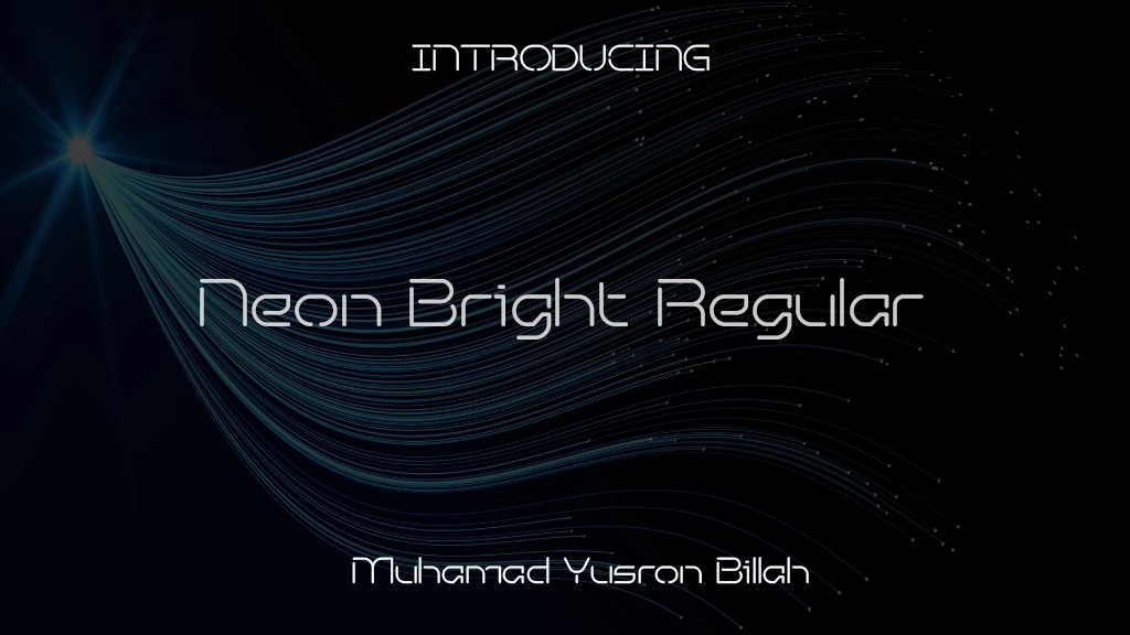 Neon Bright Regular Font Sample Images  1