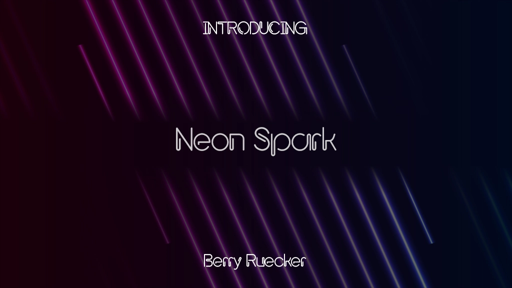 Neon Spark Font Sample Images  1