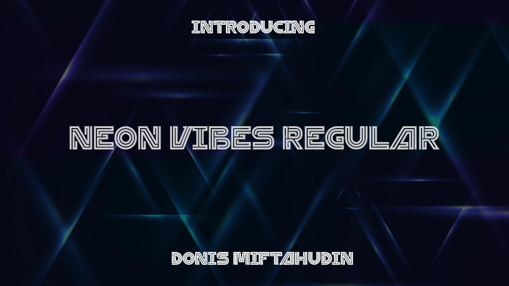 Neon Vibes Regular Font Sample Images  1