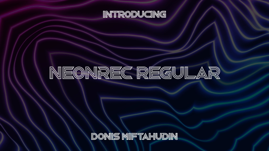 Neonrec Regular Font Sample Images  1