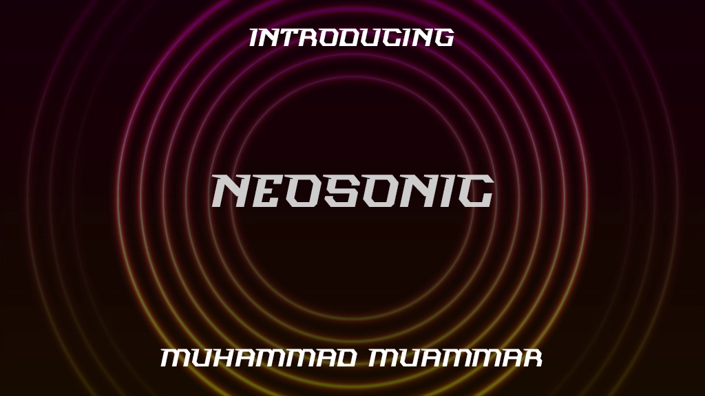 Neosonic フォントサンプル画像  1