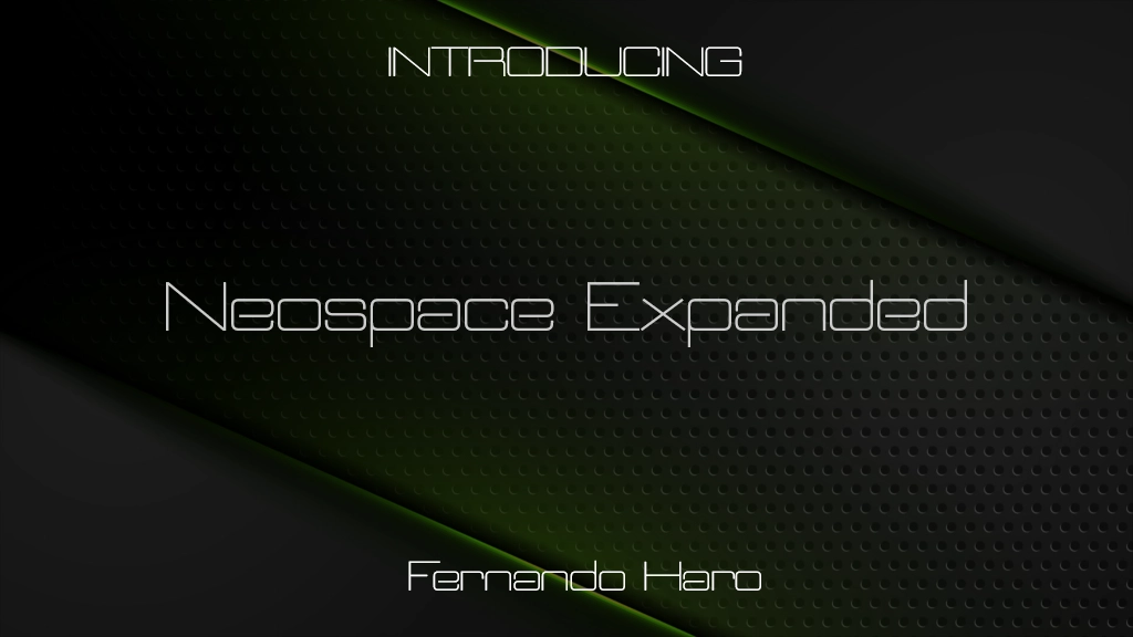 Neospace Expanded Font Sample Images  1