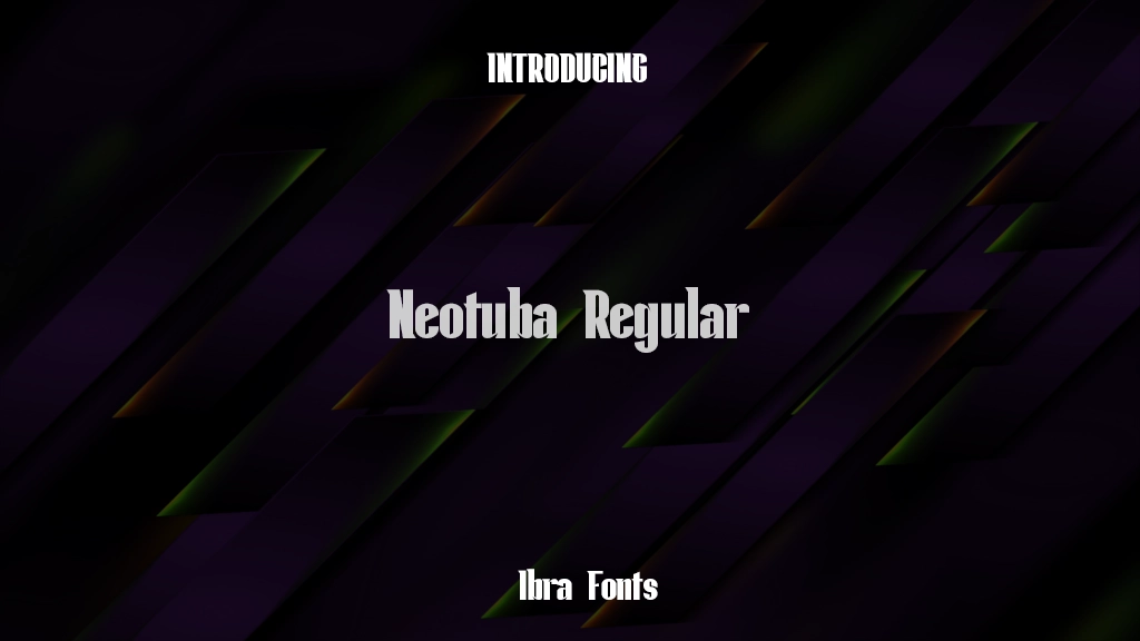 Neotuba Regular Font Sample Images  1