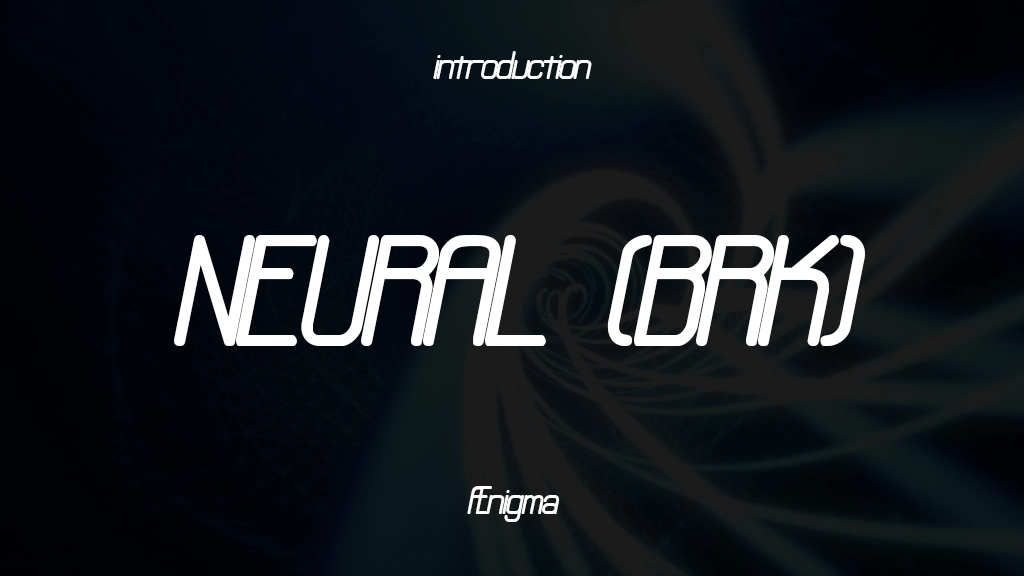 Neural (BRK) Font Sample Image 1