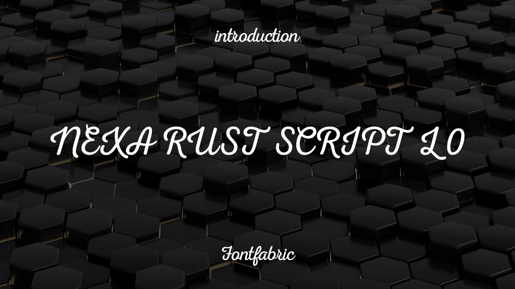 Nexa Rust Script L 0 Font Sample Image 1