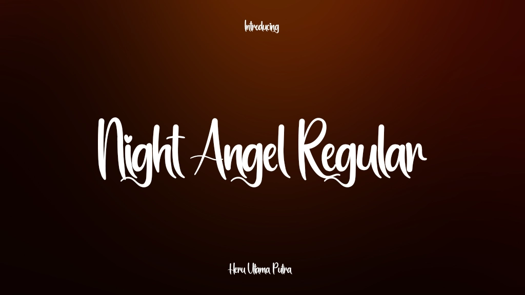 Night Angel Regular Font Sample Images  1