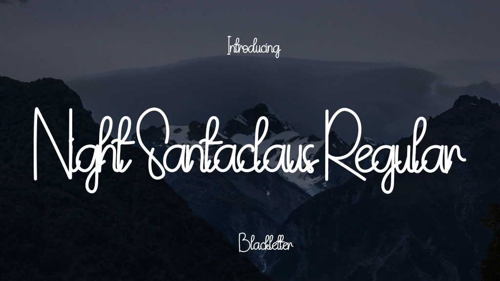 Night Santaclaus Regular Font Sample Image 1