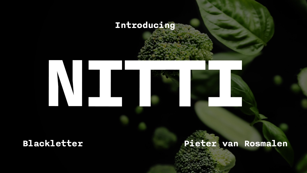 NITTI Font Sample Image 1