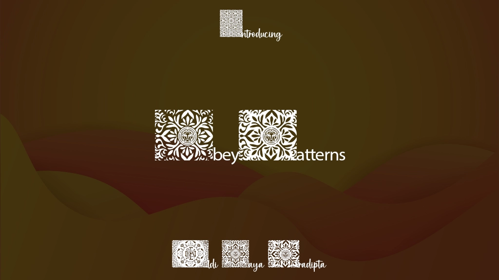 ObeyPatterns Beispielbilder für Schriftarten  1