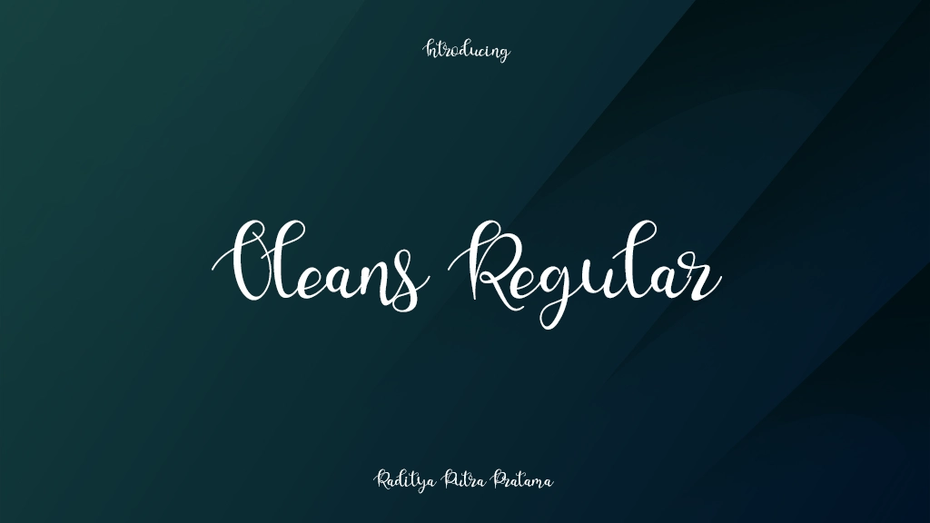 Oleans Regular Font Sample Images  1