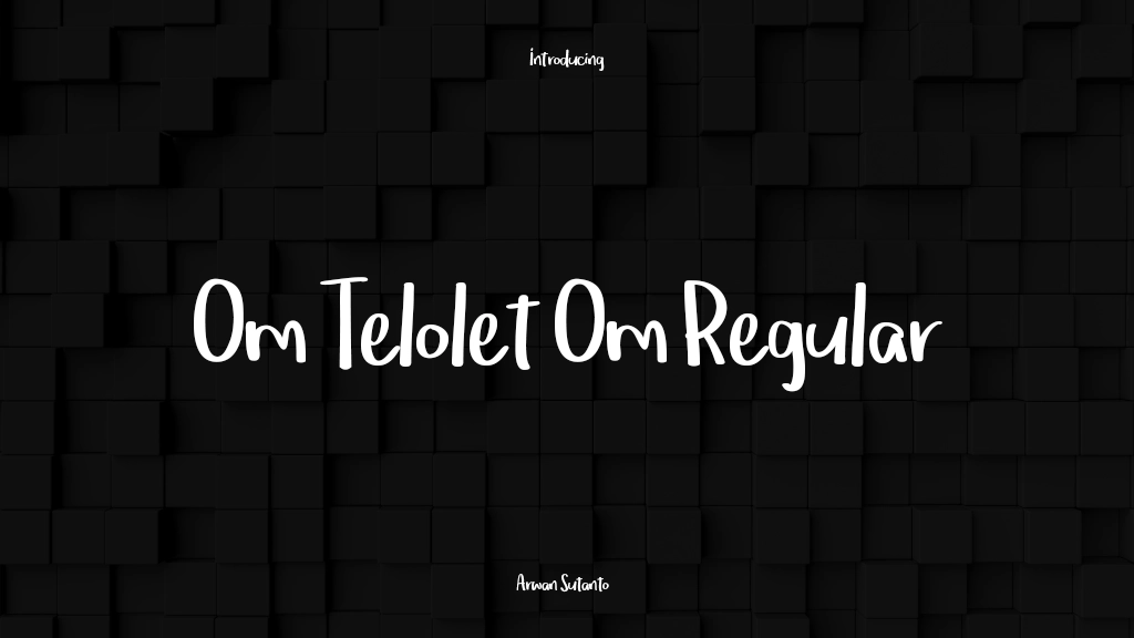 Om Telolet Om Regular Beispielbilder für Schriftarten  1