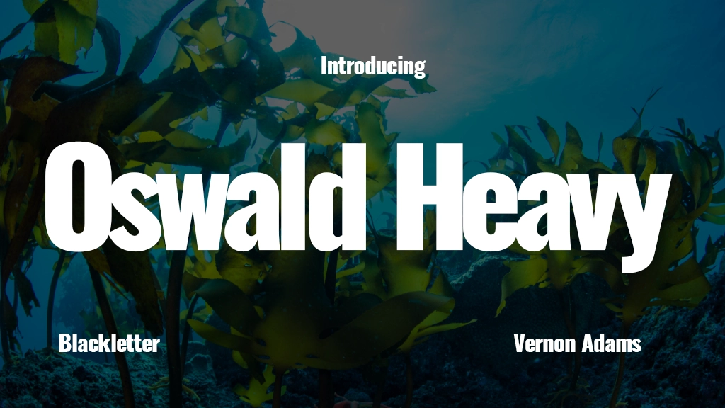 Oswald Heavy Font Sample Image 1