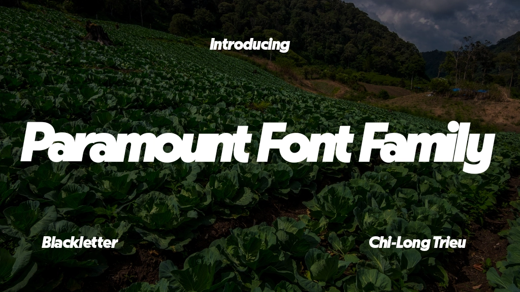 Paramount Font Family Font Sample Image 1