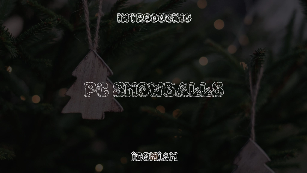 PC Snowballs Font Sample Images  1