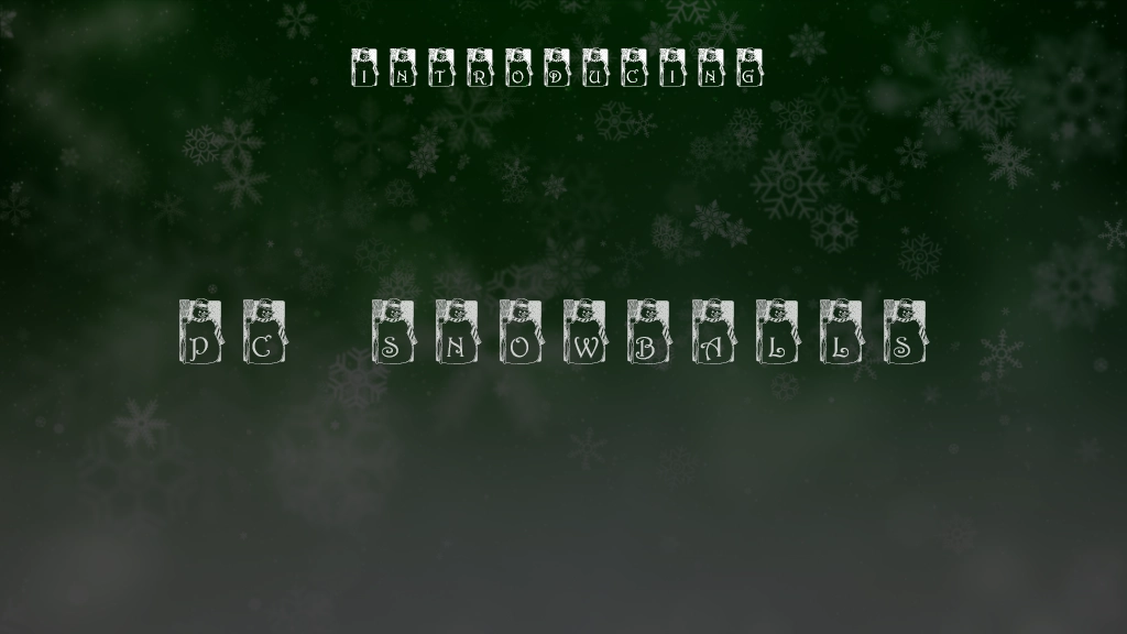 PF Snowman Font Sample Images  1