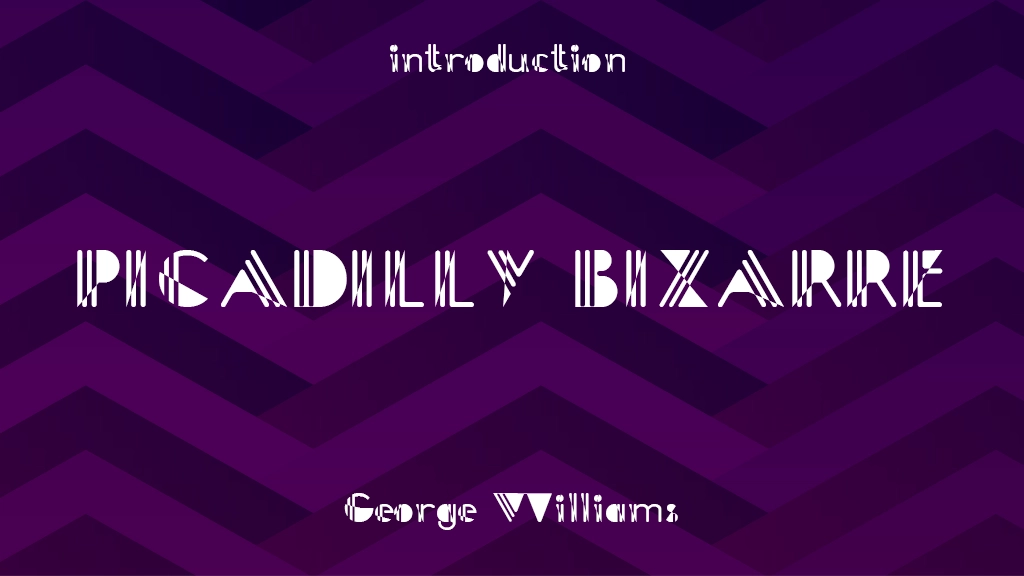 Picadilly Bizarre Font Sample Image 1