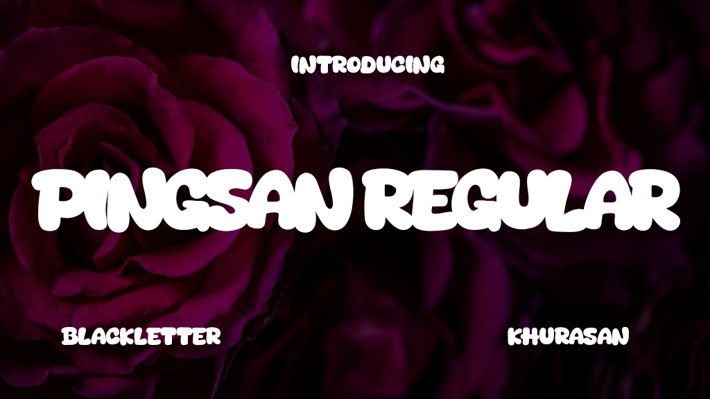 Pingsan Regular Font Sample Image 1