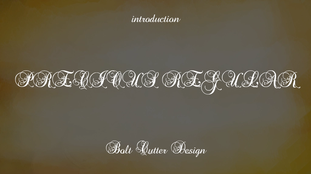 Precious Regular Font Sample Image 1