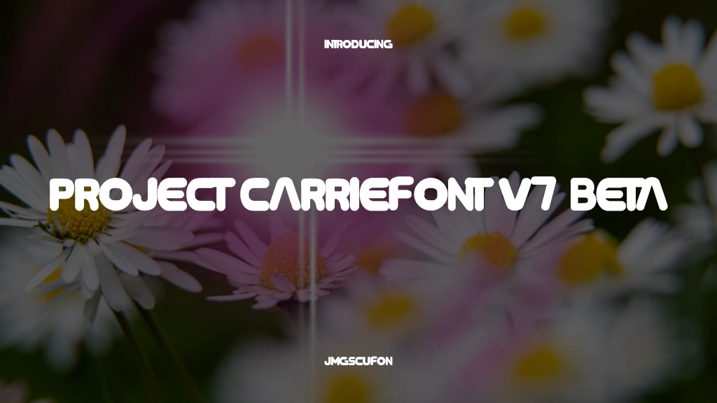 Project Carriefont V7 Beta Beispielbilder für Schriftarten  1