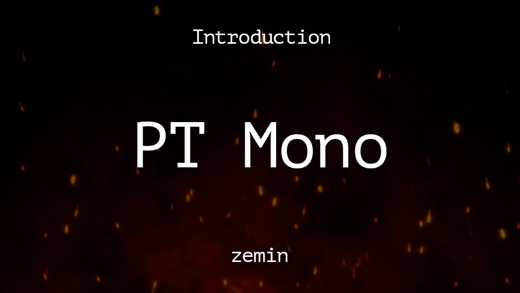 PT Mono Font Sample Images  1