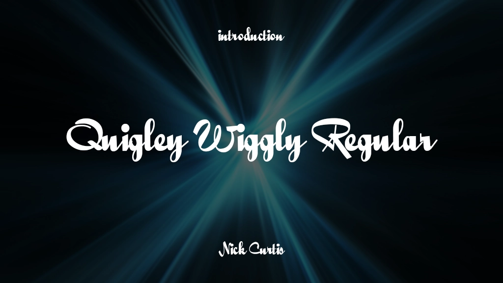 Quigley Wiggly Regular Font Sample Image 1