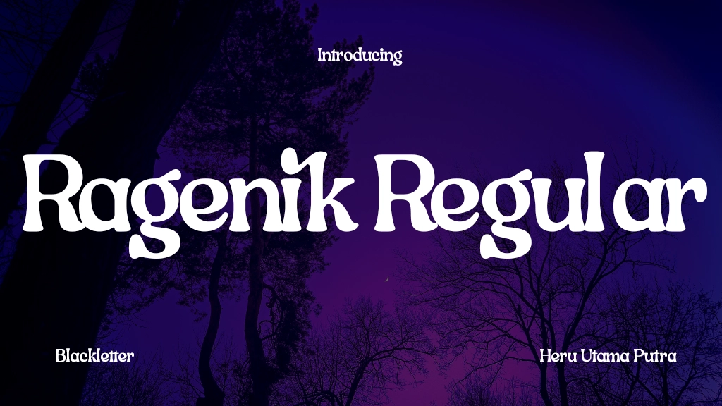 Ragenik Regular Font Sample Image 1