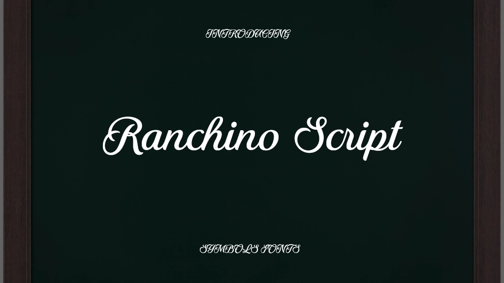 Ranchino Script PERSONAL USE Font Sample Images  1