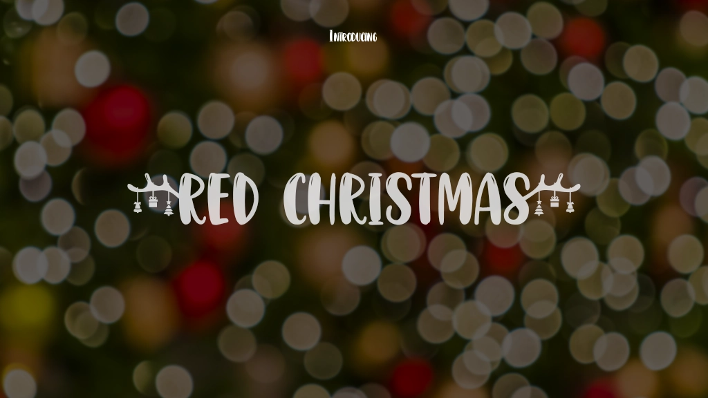 Red Christmas Font Sample Images  1