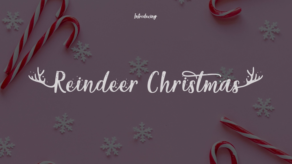 Reindeer Christmas Font Sample Images  1