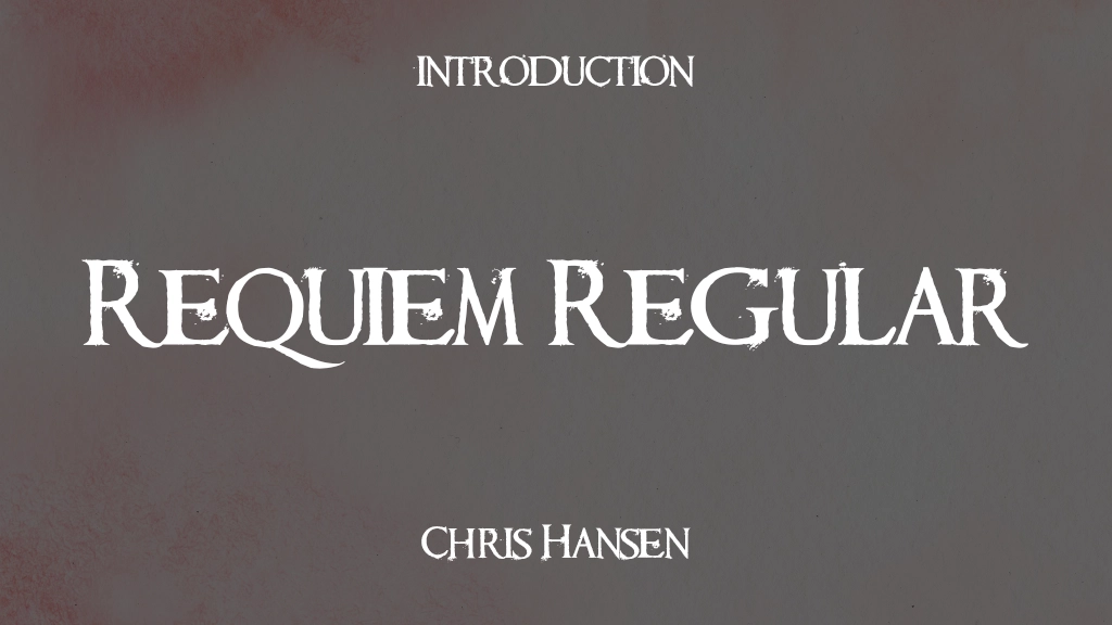 Requiem Regular Font Sample Image 1