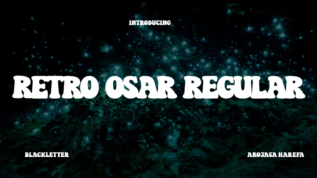 Retro Osar Regular Font Sample Image 1