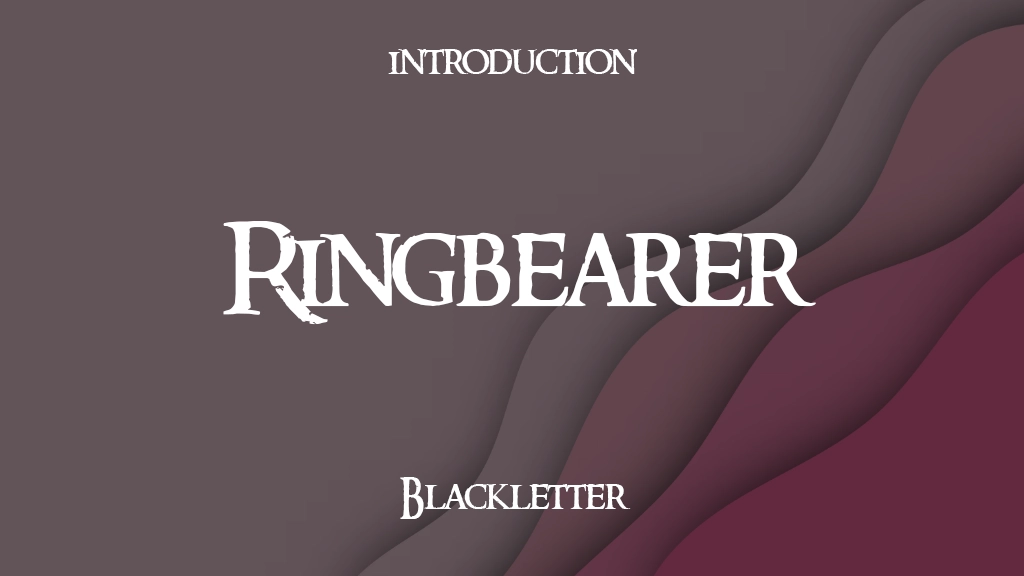 Ringbearer Font Sample Image 1