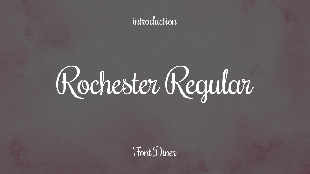 Rochester Regular Font Sample Image 1