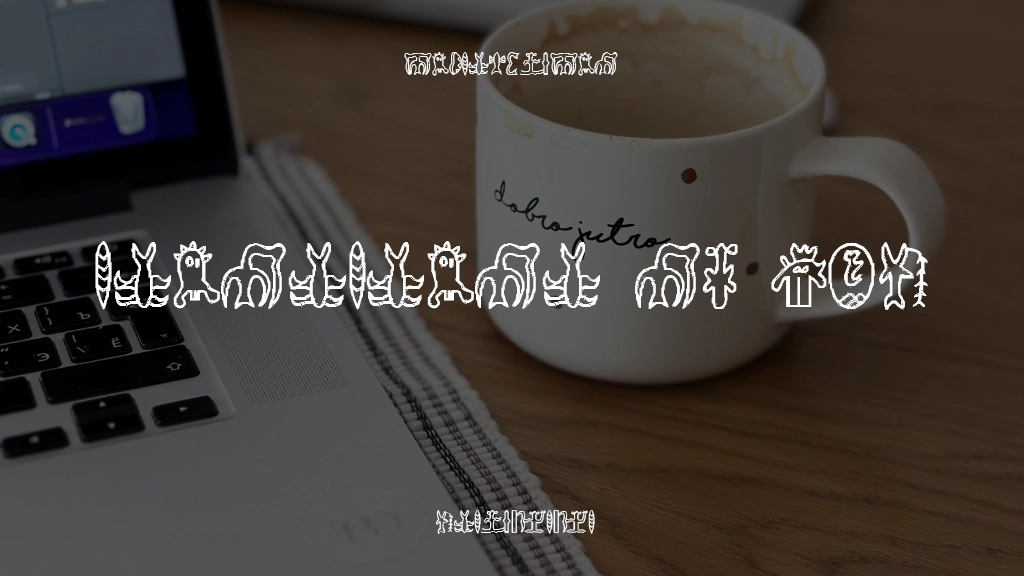 RongoRongo Glyphs Font Sample Images  1