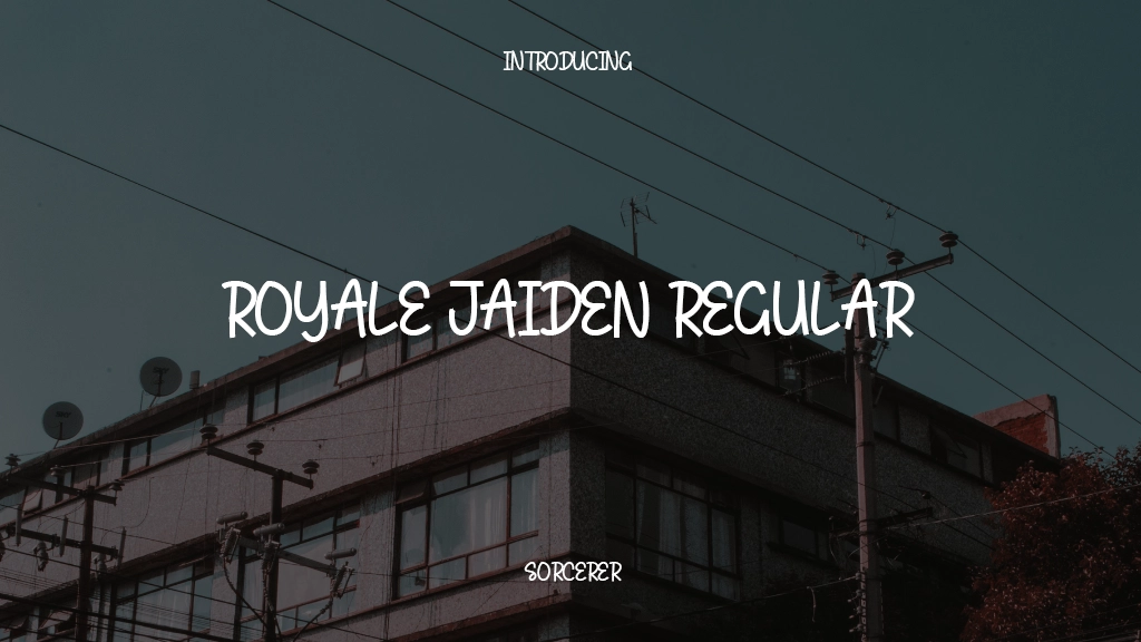 Royale Jaiden Regular Font Sample Images  1