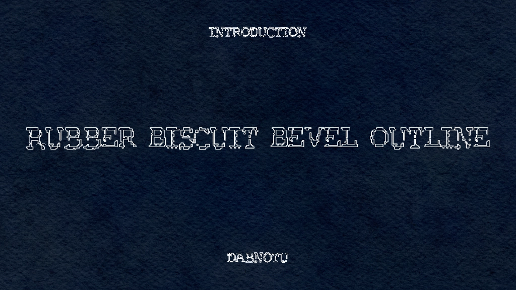 Rubber Biscuit Bevel Outline Font Sample Image 1