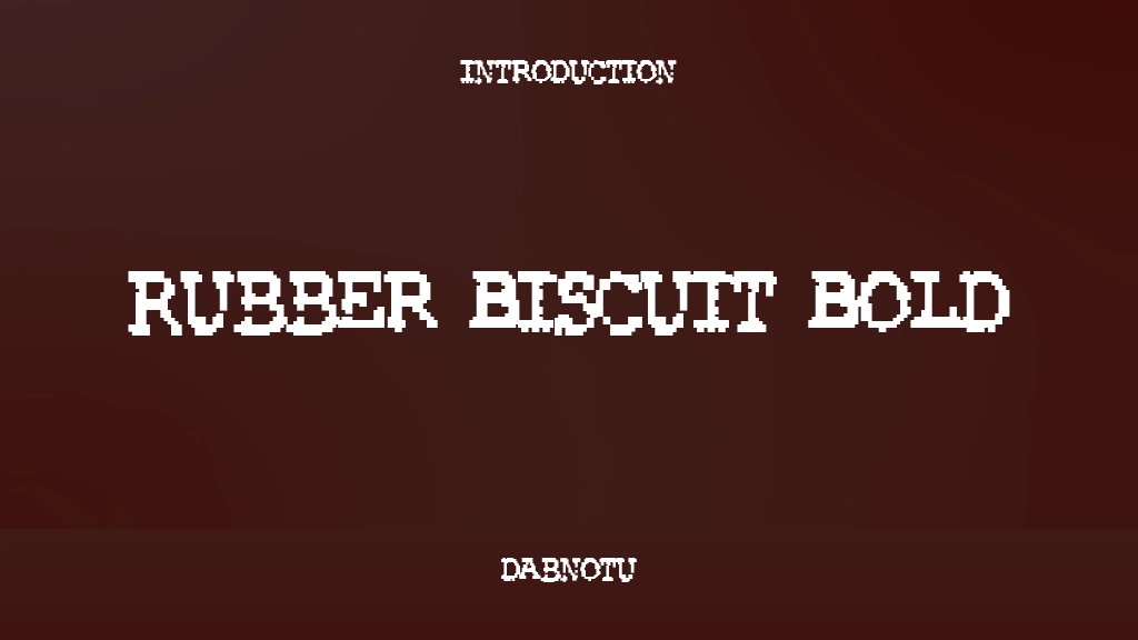 Rubber Biscuit Bold Font Sample Images  1