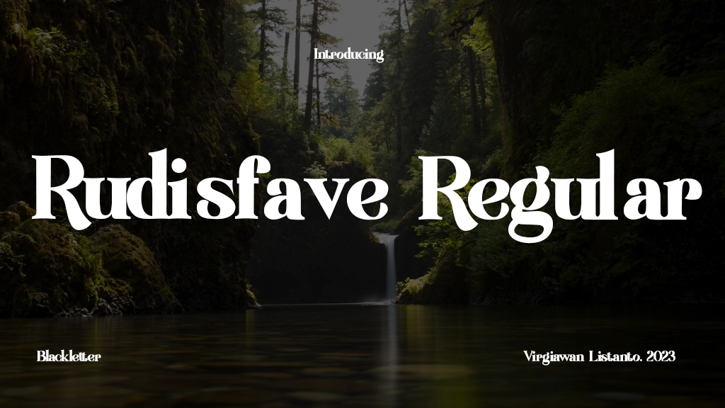 Rudisfave Regular Font Sample Image 1