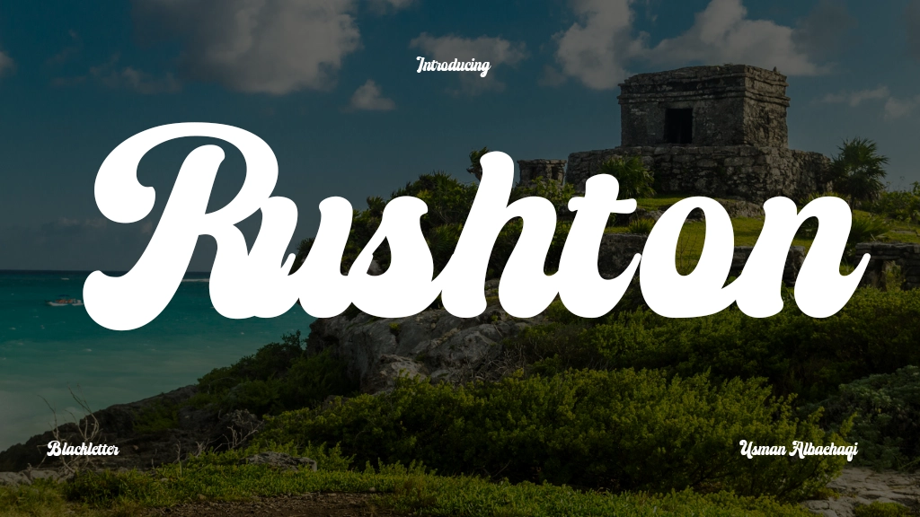 Rushton Font Sample Image 1